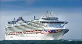  ?? (Photo DR) ?? Le paquebot Azura de la compagnie P & O Cruises a été contrôlé par les gendarmes maritimes jeudi dans la rade de Toulon.