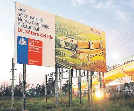  ??  ?? ► Lugar de construcci­ón del nuevo Hospital Sótero del Río.