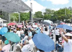  ?? D. POLANCO ?? El parque Eugenio María de Hostos fue sede del evento.