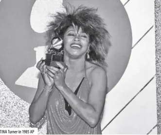  ?? ?? TINA Turner in 1985 AP