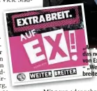  ??  ?? „Auf Ex!“heißt das neue Album von Extrabreit – „Weiter breiter“.