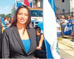  ??  ?? Al frente. Mónica Martínez es legislador­a en el distrito 9 del condado de Suffolk, en Long Island, Nueva York. Fue reelegida en 2015.