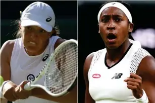  ?? (PA) ?? Iga Swiatek and Coco Gauff wi ll be vying to win the tit l e at Ro l and Garros