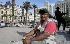  ?? Picture: Ruvan Boshoff ?? Luvo Clifford at the Grand Parade in Cape Town.