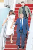  ?? FOTO: IMAGO IMAGES ?? Melania, Donald und ihr Sohn Barron Trump.