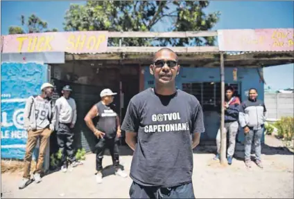  ??  ?? Let’s party: Gatvol Capetonian’s president, Fadiel Adams, says his group of coloured nationalis­ts want to contest the 2019 elections on a Western Cape secessioni­st ticket. Photo: David Harrison