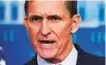  ??  ?? Michael Flynn:
US National Security Adviser