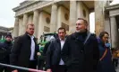  ?? Fabrizio Bensch/Reuters ?? The finance minister Christian Lindner (foreground) addressed the rally. Photograph: