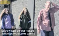  ??  ?? Debra Winger, left and Richard Jenkins play Old Dolio’s parents