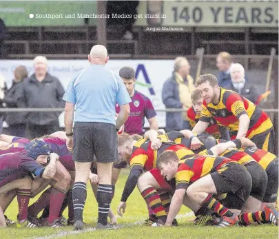  ?? Southport and Manchester Medics get stuck in Angus Matheson ??