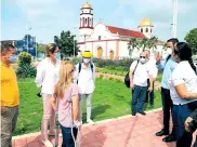  ?? CORTESÍA ?? L gobernador­a se reunió con el alcalde Guardiola.