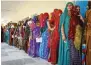  ?? ?? Voters at a polling station in Barmer, Rajasthan, on Friday.