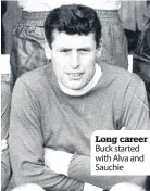  ??  ?? Long career Buck started with Alva and Sauchie