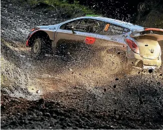  ?? PHOTO: SUPPLIED ?? Hayden Paddon prepares for Rally Wales this weekend.