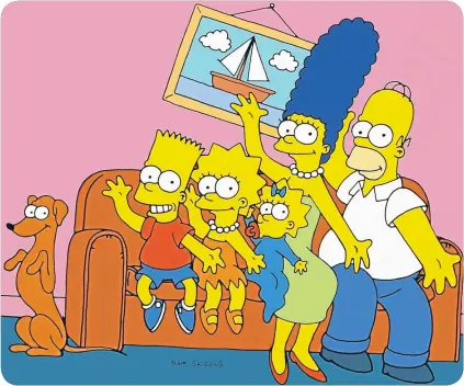  ??  ?? The Simpsons are TV’s most recognisab­le – and dysfunctio­nal! – family.