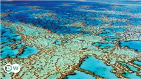  ??  ?? An aerial view of the Great Barrier Reef