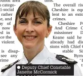  ??  ?? Deputy Chief Constable Janette McCormick