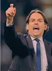  ?? ?? Il leader Simone Inzaghi, 48 anni, all’Inter dal luglio del 2021 LAPRESSE destro».