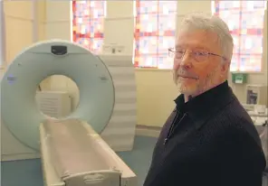  ?? PHOTO: SHANNON GILLIES ?? Not that he’s counting . . . Oamaru’s Tony Travaglia bade farewell to Oamaru Hospital yesterday after 56 years and 11 days in radiograph­y.