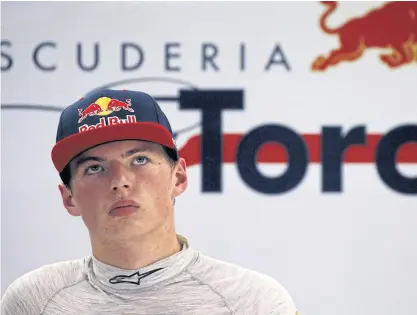  ??  ?? Toro Rosso driver Max Verstappen.