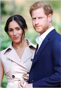  ?? Pictures: BBC ?? NOT SUITED TO THEIR ROLES? Prince Harry with Meghan