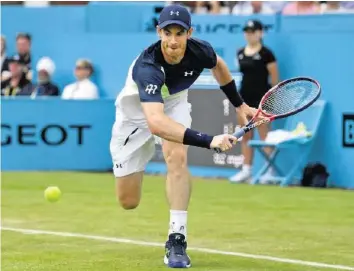  ?? EPA ?? Für Andy Murray reichte es noch nicht ganz zu einem Sieg.