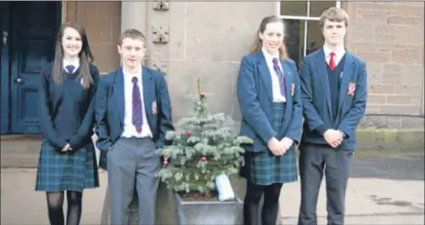  ??  ?? Lathallan senior school pupils (from left) Carrie Watson, Ewan Campbell and Louise Pattullo have successful­ly completed their Duke of Edinburgh bronze award, with Tom Cowie achieving silver. Lathallan is now a fully accredited member of the Duke of...