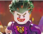  ??  ?? Zach Galifianak­is voices The Joker.