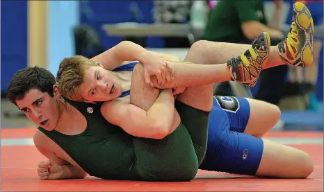  ?? SCOTT ANDERSON/SOUTHWEST BOOSTER ?? Swift Current Titans wrestler Dominic Bonogofski finished fourth in the Cad/juv Male 74-79 Division at the Titans home wrestling meet on January 29.