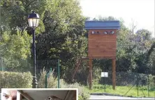  ?? (Photos D.G.) ?? Le pigeonnier permet de réguler la population tout en surveillan­t l’état sanitaire des oiseaux. Bruno Galiana (à gauche) élève chez lui à Vence des pigeons voyageurs.