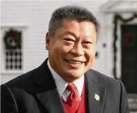  ?? Ned Gerard/Hearst Connecticu­t Media ?? State Sen. Tony Hwang, of Fairfield