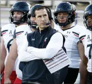  ?? ASSOCIATED PRESS FILE PHOTO ?? Luke Fickell, who led Cincinnati to a 53-10mark the past five seasons, is leaving to become Wisconsin’s next coach.