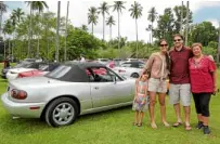  ??  ?? A family that loves a Miata experience.