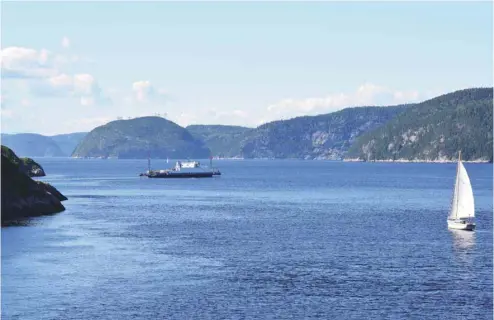  ?? ALEXANDRE SHIELDS LE DEVOIR ?? Le projet Énergie Saguenay augmentera la circulatio­n maritime industriel­le dans le parc marin du Saguenay–Saint-Laurent, le seul du genre au Québec.