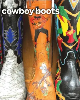  ?? [AP PHOTO] ?? Little’s Boot Co. in San Antonio offers custom-made cowboy boots.