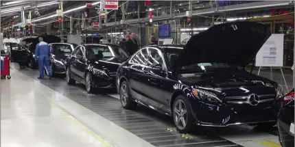  ?? BRENT SNAVEL/DETROIT FREE PRESS VIA AP FILE ?? The lone Mercedes-Benz plant in the United States is in Vance, Alabama. The UAW has said it has support for a union from a majority of workers at the plant, located near Tuscaloosa. That campaign could force a vote on the union.