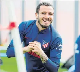  ?? FOTO: EFE ?? Saúl Ñíguez, centrocamp­ista del Atlético, feliz por el regreso del fútbol