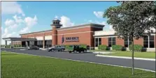  ?? SUBMITTED PHOTO ?? An artist’s rendering of the 144-bed psychiatri­c hospital in Berks County planned by Reading Hospital and Acadia Healthcare. Plans for the new center were announced on Tuesday.