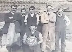  ??  ?? Shepherd Neame employees with one of the brewer’s trays