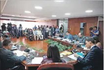  ?? CORTESÍA ?? Sesión. El Consejo Nacional Electoral en pleno conoció el fallo del Tribunal.