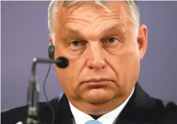  ?? AP ?? Hungarian Prime Minister Viktor Orban.