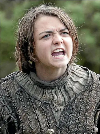  ??  ?? Maisie Williams has played Arya Stark on Game of Thrones since the very beginning.