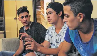  ??  ?? Desde la izquierda, Gustavo Pedernera, Rodrigo Ortega y Franco Ojeda relatan la vivencia.