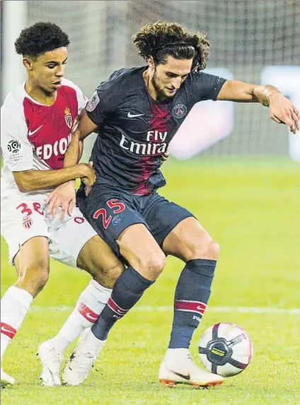  ?? FOTO: EFE ?? Adrien Rabiot (23 años) se mantiene en silencio sobre sus intencione­s de futuro mientras no acepta las oferta del PSG para renovar