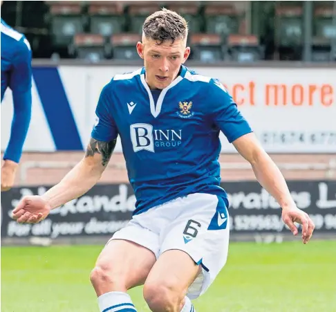  ??  ?? UP FOR THE CUP: Perth defender Liam Gordon is delighted Scotland have qualified for the European Championsh­ips and says the result will give Scottish football a massive boost, but he is also determined to turn his focus fully back to earning St Johnstone a place in the last 16 of the Betfred Cup today by beating Peterhead at Balmoor, where he enjoyed a loan spell three years ago.