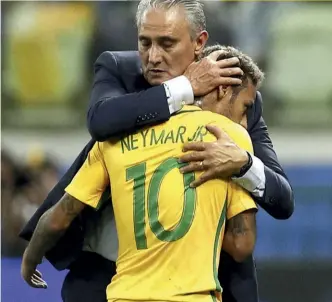  ??  ?? Clockwise from top left Tite takes a break from salvaging Brazil’s World Cup qualifying campaign with a selfie session; the squad get put through their paces; Neymar is hungry to bounce back; Gabriel Jesus brings the best out of the Selecao’s other attacking players