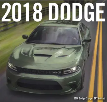  ??  ?? 2018 Dodge Charger SRT Hellcat