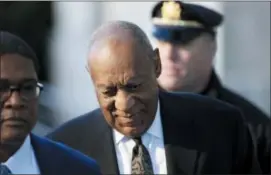  ?? MATT SLOCUM — THE ASSOCIATED PRESS ?? Bill Cosby arrives for a pretrial hearing in his sexual assault case at the Montgomery County Courthouse, Tuesday in Norristown, Pa.