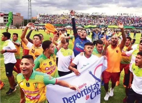  ?? DANIEL JAMES ?? Vinto Palmaflor, campeón de la Copa Simón Bolívar 2019.