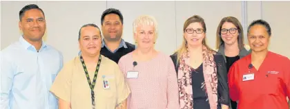  ?? Photo / Supplied ?? Scholarshi­p winners and some colleagues who supported their nomination­s are, from left, Daryn Thompson, Auriole Cook, Daniel Gotz, Anne Stevens, Catherine Parker, Amanda House and Glenys Epiha.